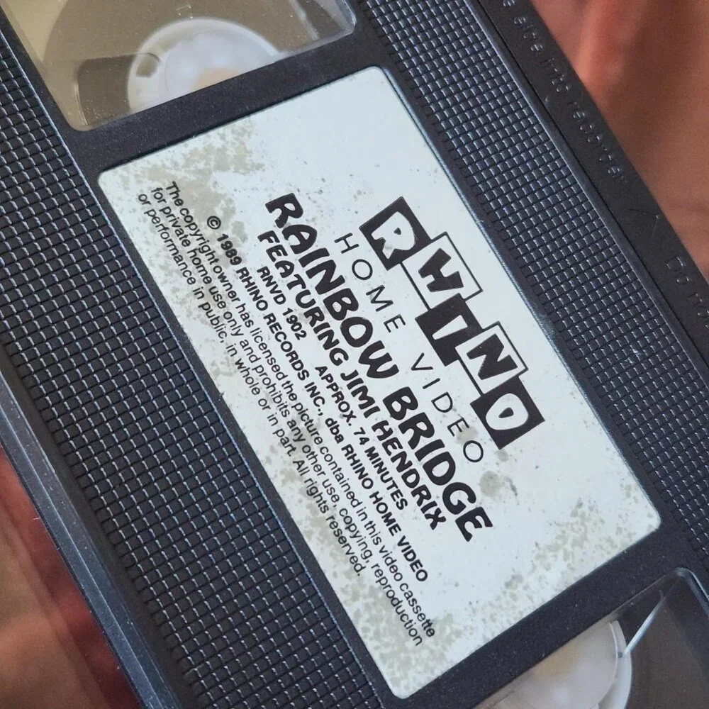 Rainbow Bridge ft. Jimi Hendrix - 1987 - VHS tape. Rhino Video